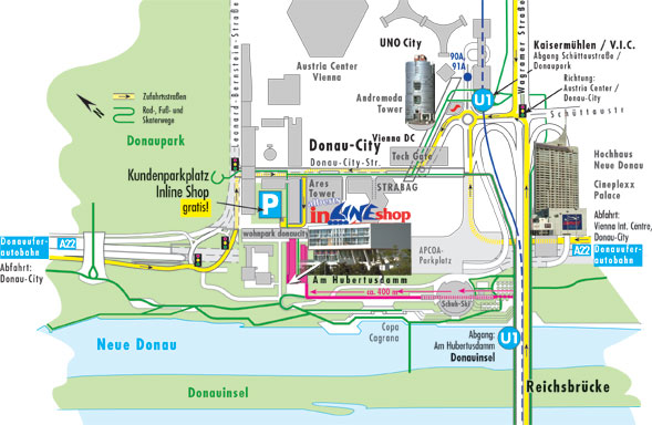 Lageplan alberts inline shop